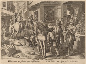 Staphae, Sive Stapedes (třmeny nebo opěrky nohou) od Workshop of Philip Galle after Jan van der Straet