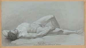 Ležící mužský akt (1. cena 1806)