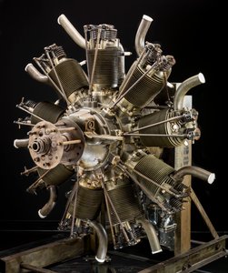 Lawrance J-1, Radial 9 Motor, ca. 1922. od Wright Aeronautical