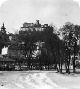 Pevnost Hohensalzburg, Salzburg, Rakousko, 1900. od Wurthle and Sons