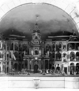 Mechanické divadlo, zámek Hellbrunn, Salzburg, Rakousko, c1900