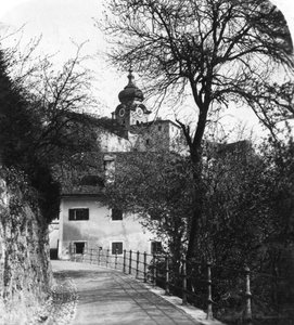 Opatství Nonnberg, Salzburg, Rakousko, 1900. od Wurthle and Sons