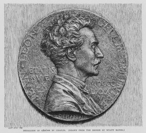 Medailon Gerome od Chaplina (litho)