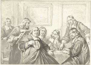 Dozorci Cechu svatého Lukáše v Haarlemu, 1675.