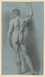 Stojící mužský akt, pohled zezadu (1. cena 1774) od Wybrand Hendriks