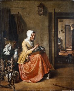 Krajkářka, asi 1831 (olej na plátně)