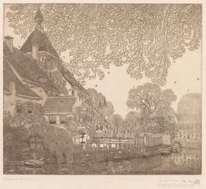 Padající listí, Amersfoort od Wynand Otto Jan Nieuwenkamp