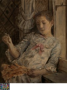 Portrét Lucy Baldoufové, nevlastní dcery umělce od Xavier Mellery