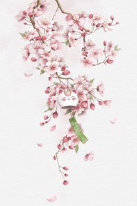 Zvonek s kočkou Sakura Lucky Cat od Xuan Thai