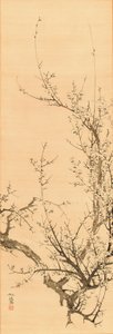 Švestka, před rokem 1856 (inkoust na hedvábí)