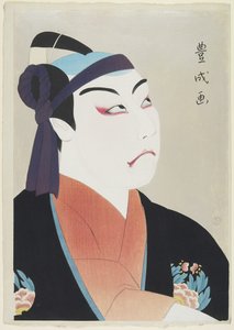 Herec Matsumoto K?shir? VII jako Sukeroku, 1920 (barevný dřevořez)