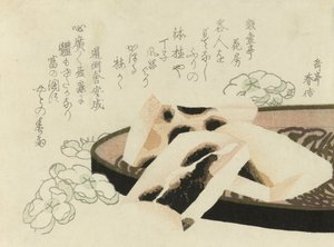 Surimono za rok 1822 od Yashima Gakutei