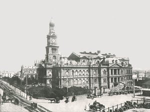 Nová radnice, Sydney, Austrálie, 1895.