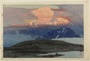 Pohoří Goshiki (Goshikihara), ze série „Dvanáct scén japonských Alp (Nihon arupusu junidai no uchi)“ od Yoshida Hiroshi