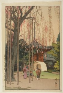 Třešeň v Kawagoe od Yoshida Hiroshi