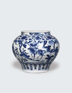 Bílý a modrý guan, polovina 14. století (keramika) od Yuan Dynasty Chinese School