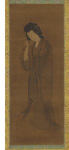 Stálá postava ženy, pozdní dynastie Ming nebo raná dynastie Qing, 17. století od Yuan Qian