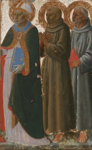 Svatí Zenobius, František a Antonín Paduánský od Zanobi di Benedetto Strozzi