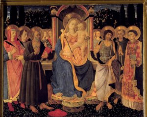 Oltářní obraz svatého Jeronýma Panny Marie s dítětem, kolem roku 1460 (obraz)