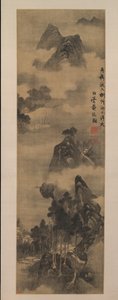 Hory podél břehů řek, počátek 17. století. od Zhang Ruitu