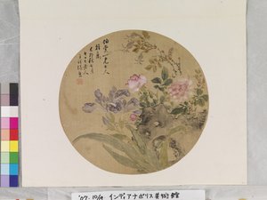 Květiny a skála od Zhang Xiong