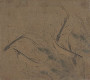 Ryby ve hře, 12. – konec 13. století. od Zhao Kexiong