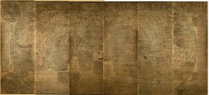 Kunyu Wanguo Quantu Mapa nesčetných zemí světa, 1602 od Zhong Wentao