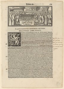 Stránka z Livius Historiabum Libri, 1520