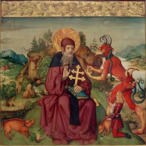 Der Heilige Antonius Abbas von Zürcher Veilchenmeister