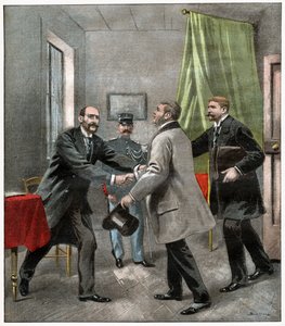 Alfred Dreyfus se svými právníky od . .