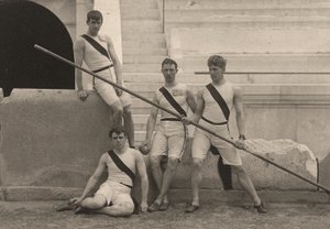 Američtí sportovci na Letních olympijských hrách, Atény, Řecko. 1896 (foto) od . .