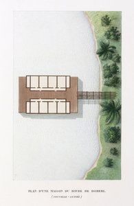Architektura Plán domu v přístavu Doreri od Frederick (attr. to) Barnard