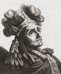Atahualpa, poslední císař Inků. Portrét. od . .
