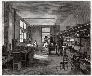 Galvanizační dílna. Galvanizační dílna. od Frederick (attr. to) Barnard