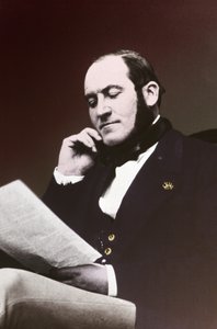 Baron Georges Eugene Haussmann. cca 1865 (černobílá fotografie) od . .