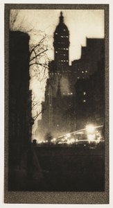 Broadway v noci, kolem roku 1905 od John Pardon