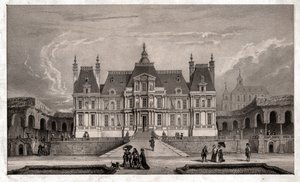 Castle of Maison Lafitte, circa 1850 (rytina) od . .