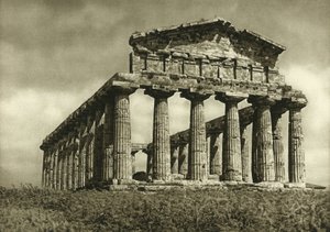 Chrám Ceres v Paestum, postavený v roce 500 před naším letopočtem od Ferdinand Georg Waldmuller