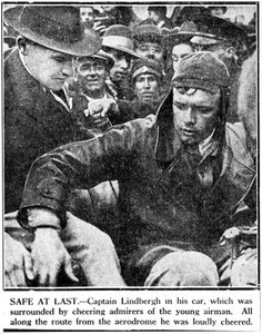 Charles Augustus Lindbergh, americký pilot, c 1920 od Ferdinand Georg Waldmuller