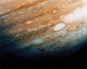 Detailní záběr na oblačné vzory Jupitera od Ferdinand Georg Waldmuller