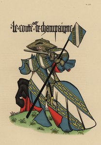 Hrabě ze Champagne, Comte de Champagne, se standardem od John Pardon