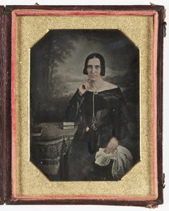 Daguerrotypie ženy, c 1845 od Frederick (attr. to) Barnard