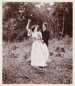 Edwardian portrét, pár s houpačkou od John Pardon