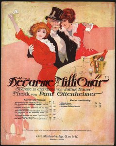 Elegantní muž obklopuje krásné ženy v Belle Epoque. ca. 1913 (ilustrace) od . .
