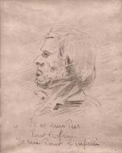 Eugene Delacroix "Nejsem pro cíl, jsem pro nekonečno." cca 1850 (kresba) od . .