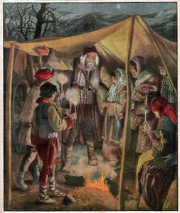 Exodus srbského obyvatelstva od Ferdinand Georg Waldmuller