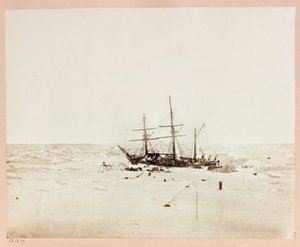 Arktická expedice (1875-1876) kapitána George Narese (1831-1915): Floeberg Beach, Alert in Winter Quarters od Frederick (attr. to) Barnard