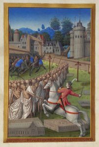 Les Très Riches Heures du Duc de Berry, Folio 90v - Jezdec smrti od Unbekannt 2321