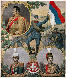 Srbští národní hrdinové. Srbští národní hrdinové. od Ferdinand Georg Waldmuller