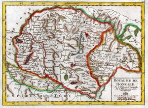 Mapa Maďarska 1749 od . .